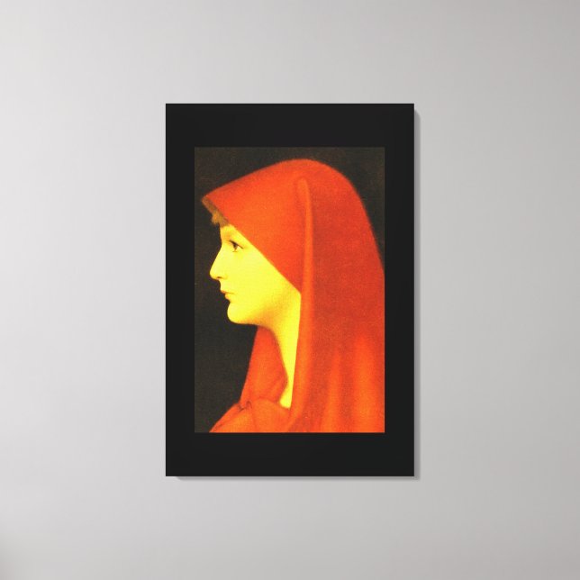 Fabiola', Jean Jacques Henner_Portraits Canvas Print (Front)