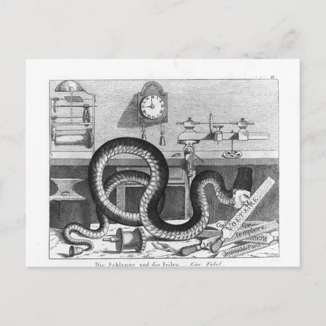 Fable of the Snake and the Files Postcard (Front)