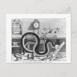Fable of the Snake and the Files Postcard