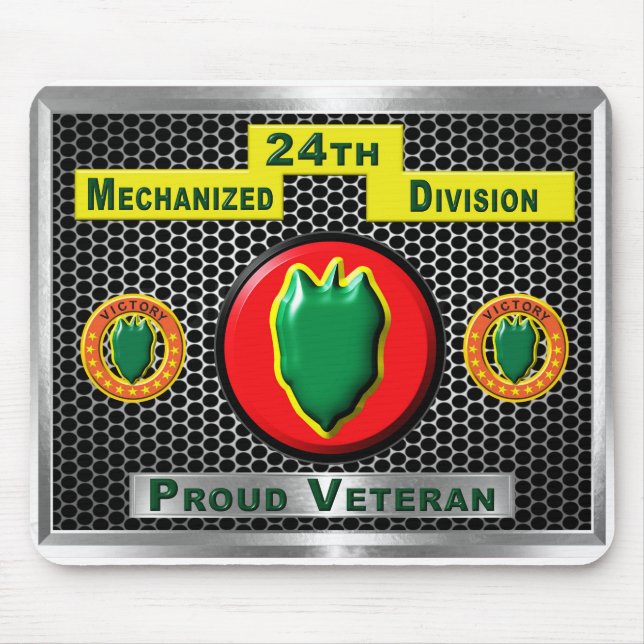 Fabled 24th Mechanised Infantry Division Mouse Mat (Front)