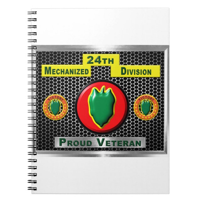 Fabled 24th Mechanised Infantry Division Notebook (Front)