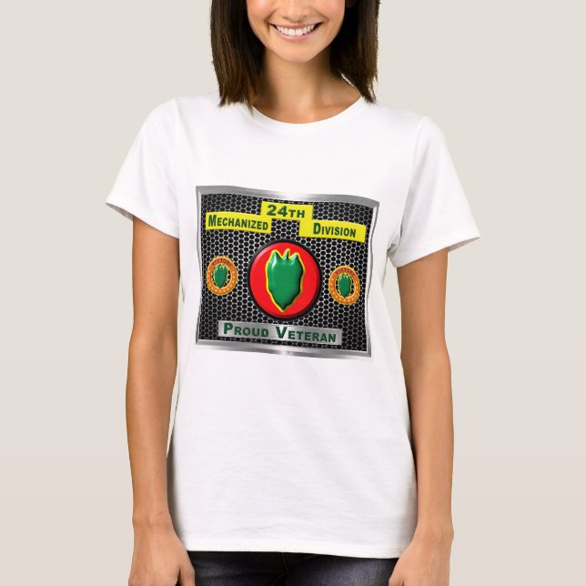 Fabled 24th Mechanised Infantry Division T-Shirt (Front)