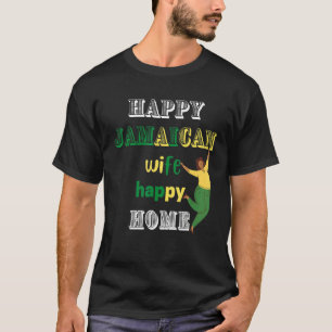 Fabolous Jamaican happy home idea Jamaican flag T-Shirt