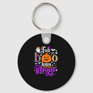 Faboolous Birthday Ghoul Shirt Funny Boo Pumpkin H Key Ring