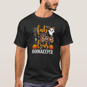 Faboolous Bookkeeper Halloween Costume School Book T-Shirt