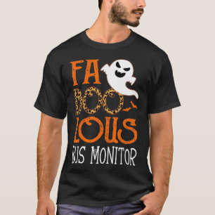 faboolous Bus Monitor on Halloween Party Funny Gho T-Shirt