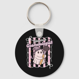 Faboolous Cosmetologist Artist Makeup Cute Ghost H Key Ring