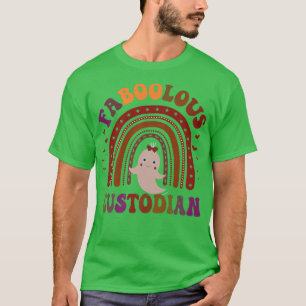FaBOOlous CUSTODIAN Costume This Is My Spooky Vibe T-Shirt