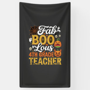 Faboolous Halloween 4th Grade Teacher Banner