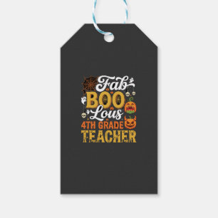 Faboolous Halloween 4th Grade Teacher Gift Tags