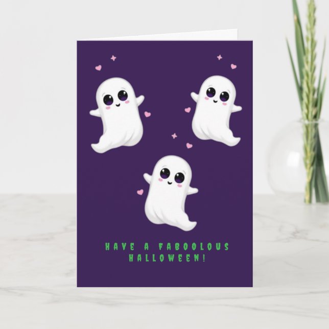  FaBOOlous Halloween! Holiday Card (Front)