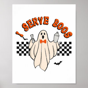 Faboolous Halloween Rtender Mixologist Ghost I Ser Poster