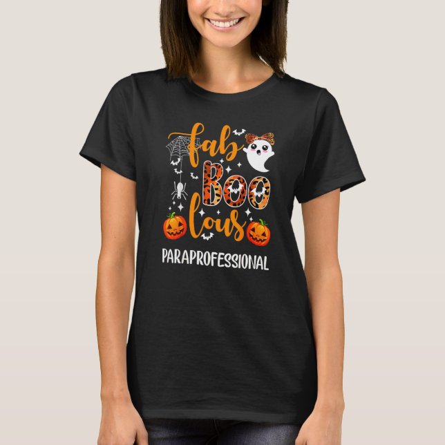 Faboolous Paraprofessional Para Squad Happy Hallow T-Shirt (Front)