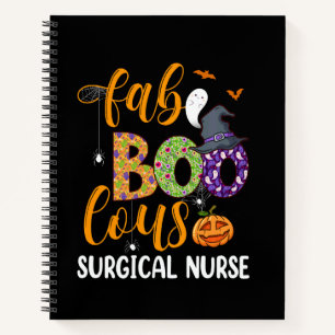 Faboolous Surgical Nurse Halloween Fabulous Nurse Notebook