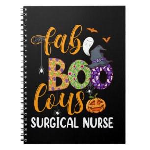 Faboolous Surgical Nurse Halloween Fabulous Nurse Notebook