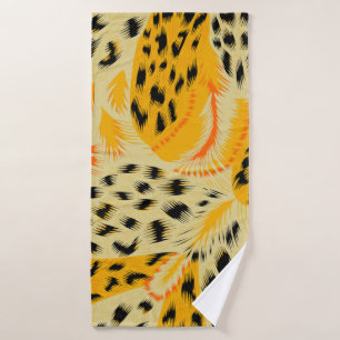 fabric abstract mixed animal skin texture backgrou bath towel