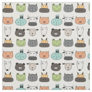 Fabric - Animal Faces