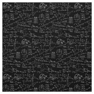 Fabric - Black And White Math formula