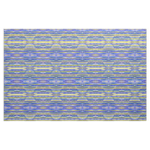 Fabric - Blue/Lavender/Yellow Stripes