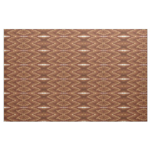 Fabric - Brown Kaleidoscopic Pattern