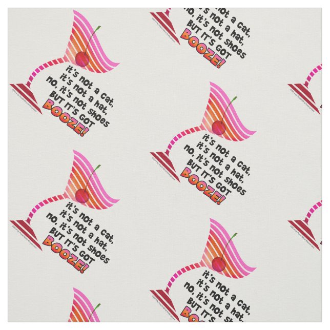 FABRIC - BUT IT'S GOT BOOZE! (Swatch)