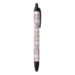 Fabric circles abstract pattern black ink pen