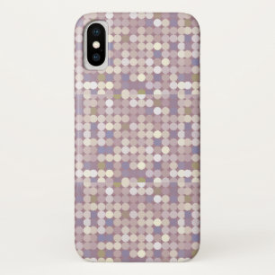 Fabric circles abstract pattern iPhone x case