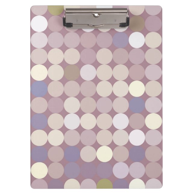 Fabric circles abstract pattern clipboard (Front)