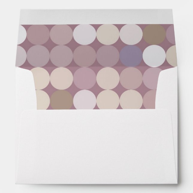 Fabric circles abstract pattern envelopes (Back (Bottom))