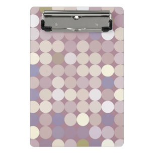 Fabric circles abstract pattern mini clipboard