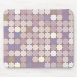 Fabric circles abstract pattern mouse mat