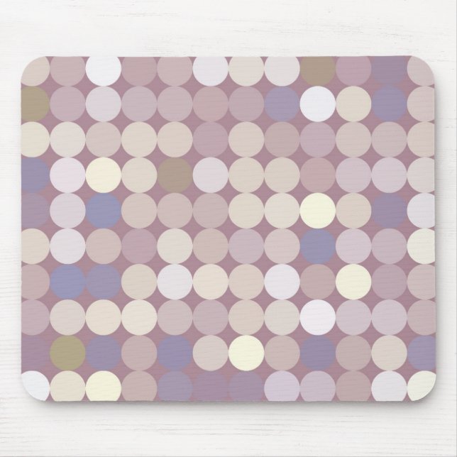Fabric circles abstract pattern mouse mat (Front)