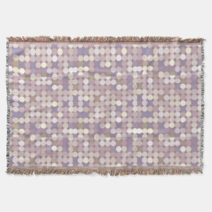 Fabric circles abstract pattern throw blanket