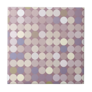 Fabric circles abstract pattern tile