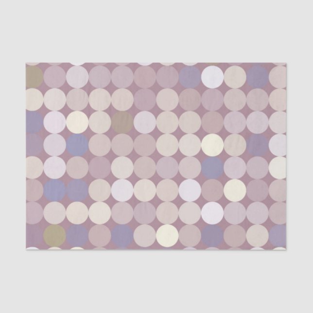 Fabric circles abstract pattern tissue paper (Front)
