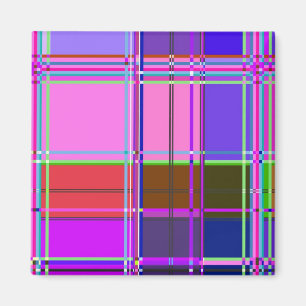Fabric Cloth Colors Squares Magnet