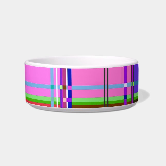 Fabric Cloth Colours Squares Bowl (Front)