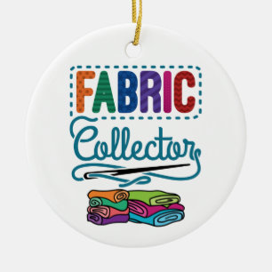 Fabric Collector Quilting Sewer Sewing Lover Ceramic Tree Decoration