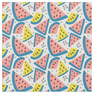 Fabric, Combed Cotton (56" wide) with a watermelon Fabric