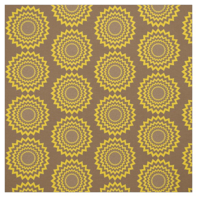 Fabric - Concentric Jagged Circles (Swatch)