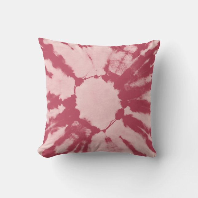 Fabric cotton tie dye pattern abstract backgrounda cushion (Front)
