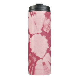 Fabric cotton tie dye pattern abstract backgrounda thermal tumbler