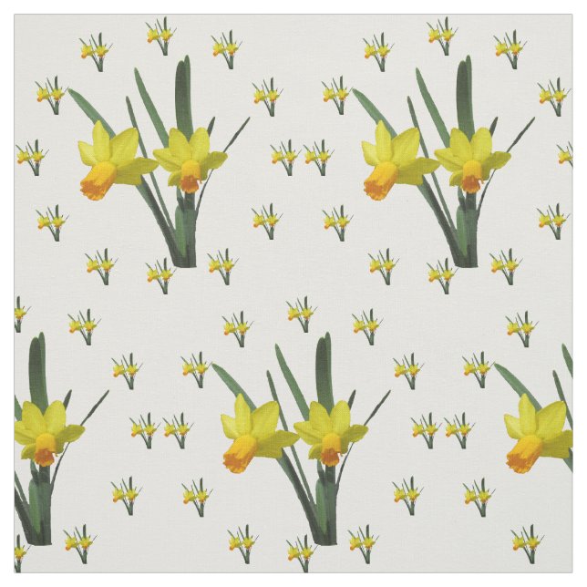 Fabric - Daffodil Blossoms (Swatch)