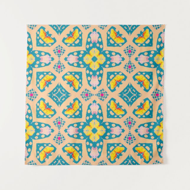 Fabric Design. Inca Fashion Illustration. Lisbon M Tapestry (Front)