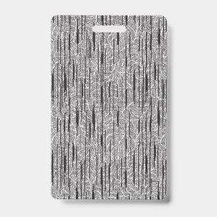 Fabric Floral Pattern Interior Design Wallpaper ID Badge