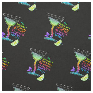 FABRIC - GLASS HALF FULL, Cocktail Humour