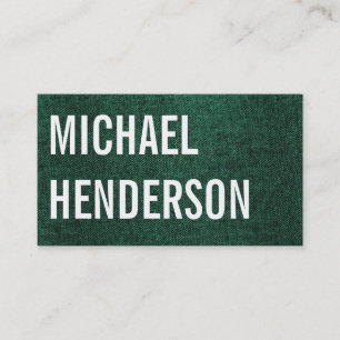 Fabric (green) business card