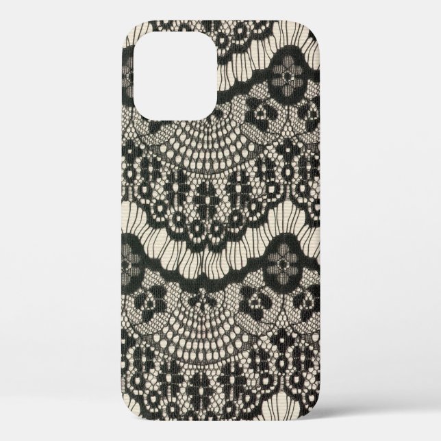 Fabric lace openwork.  Fabric lace floral ornament Case-Mate iPhone Case (Back)