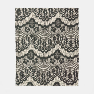 Fabric lace openwork. Fabric lace floral ornament Fleece Blanket