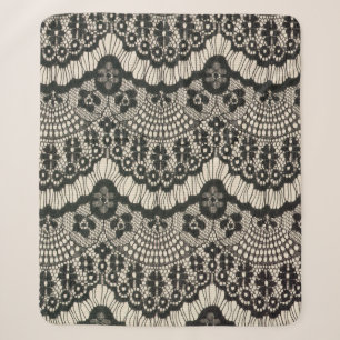 Fabric lace openwork. Fabric lace floral ornament Sherpa Blanket